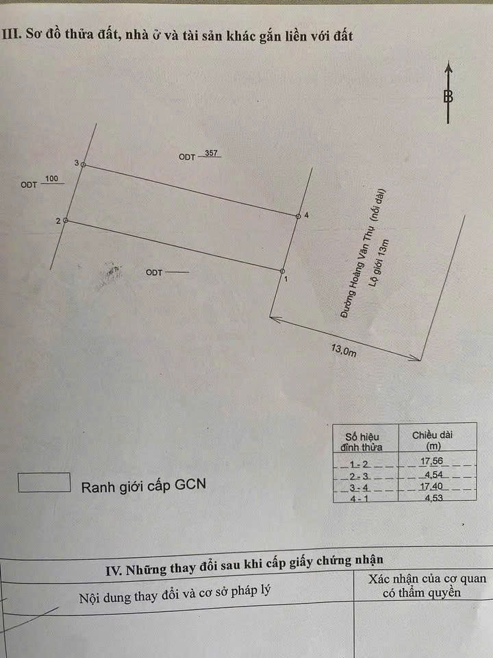 Bán đất mặt tiền Hoàng Văn Thụ - Phường Lê Hồng Phong - Thành Phố Quy Nhơn - Bình Định