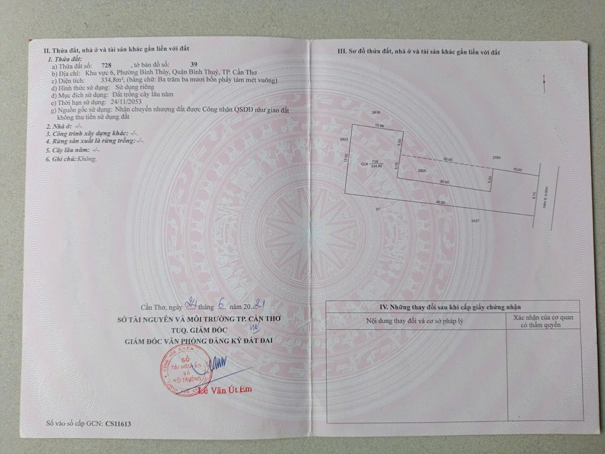 Bán đất trục chính hẻm 6 Bùi Hữu Nghĩa - Phường Bình Thủy - Quận Bình Thủy - Cần Thơ