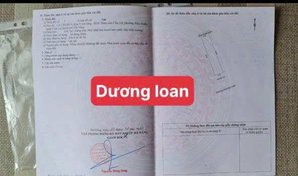 Bán đất đường 10,5m Đường Dương Xuân Loan- Hòa Xuân- Cẩm Lệ - Đà Nẵng