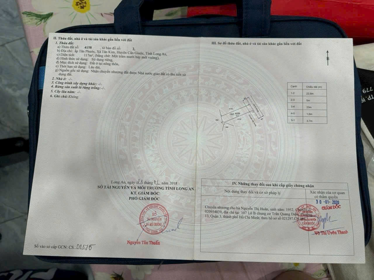 Bán lô đất  Ấp Tân Phước - Xã Tân Kim - Huyện Cần Giuộc - Tỉnh Long An