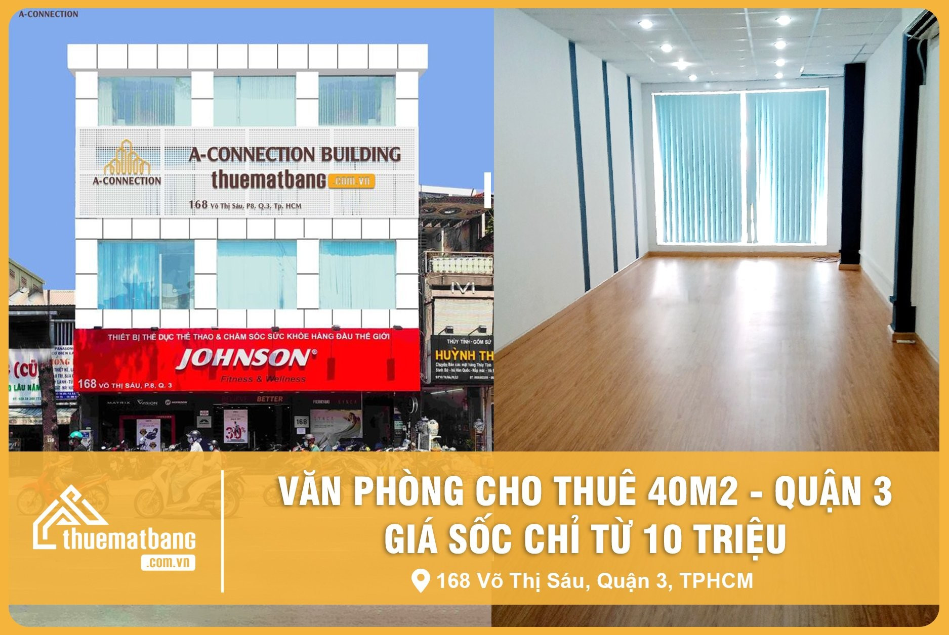 168 Võ Thị Sáu, Q3 - VĂN PHÒNG CHO THUÊ GIÁ RẺ