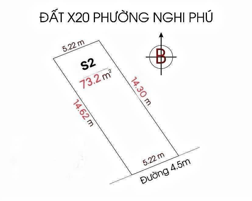 Bán đất khối 20 Phường Nghi Phú - Thành Phố Vinh - Nghệ An